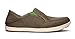 OLUKAI Nohea Mesh Slip Ons Mustang/Lime Peel Mens 11.5