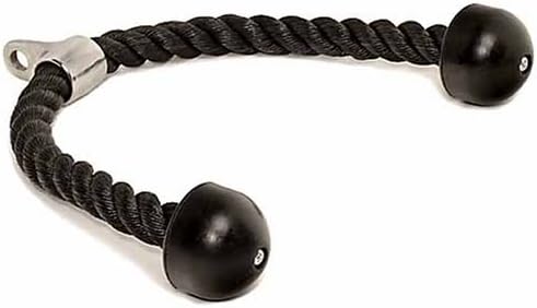 POWER-XTREMEKabelzuggriff | Trizeps-Seil | Trizeps-Tau | 70cm | 100cm | mit Drehgelenk | Bizeps-Seil | Zugseil | Zughilfe | Seil für Zugübungen | Kabelzug | Seilzug | Latzug