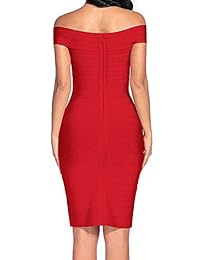 Vestido de fiesta para mujer con hombros descubiertos