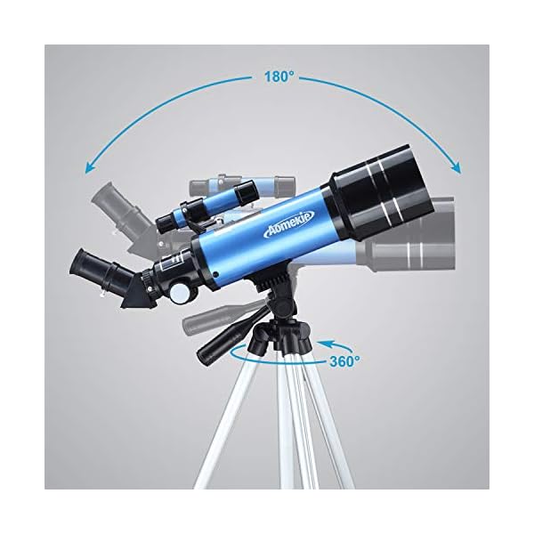 Aomekie Teleskop Astronomie 70/400 Fernrohr Teleskop für Kinder Einsteiger Amateur-Astronomen mit Aluminium Stativ… – Bild 7