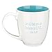 Christian Art Gifts Blue Ceramic Coffee Mug – 14 oz. Microwave and Dishwasher-safe Inspirational Scripture Coffee and Tea Mug for Teachers with Bible Verse: Touches a Heart – 1 Corinthians 16:14