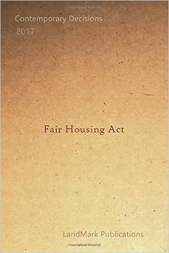 Fair Housing Act Publications Landmark 9781521122051 Amazon Com Books