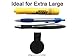 8X Arune Pen Loop - 3 Sizes to fit Any Pen or Pencil - Secure Hold - Rigid Texture - Fits Apple Pencil, Moleskine, journals, Planners, sketchbooks & More