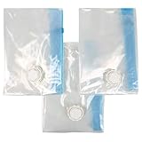 Set of 3 Space Saver Storage Bag Vacuum Seal Compressed Organizer Travel Bags Size 60x 80 cms