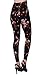 VIV Collection One Size Fashion Print Leggings, Rose Shadows