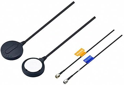 Taoglas MA303.A.LB.002 Saucer Magnet Mount GPS/GLONASS-SMA(M), Cellular-SMA(M) 1M