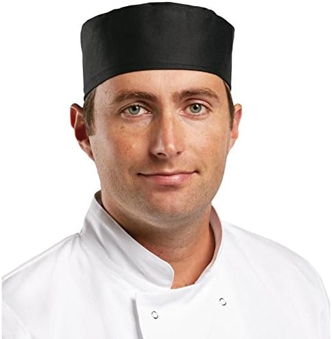Whites Chefs Apparel a206-m – Gorro de chef, color negro