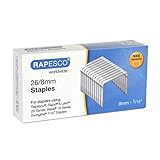 Rapesco Staples, 26/8 mm [Box of