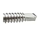#14 x 2 Hex Washer Head Self Drilling Sheet Metal Tek Screws Qty 25, 410 Stainless Steel, Self Driller Number 14 Size x 2