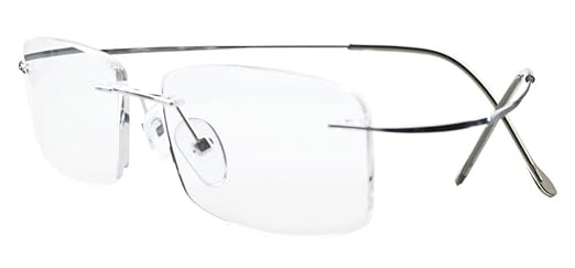 title=Eyekepper Glasant Titanio occhiali da lettura Uomo Donna Argento +2.0