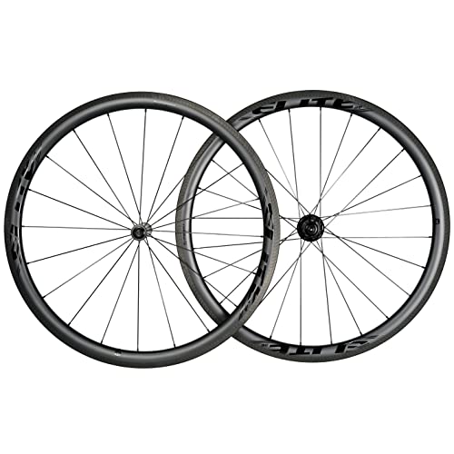 ELITEWHEELS Carbon Fiber Road Bike Wheels 700C 38mm Depth 25mm Width