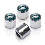 NFL Philadelphia Eagles Chrome Finish Tire Stem Valve Caps