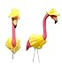 Knight Large Pink Flamingo with 4 Seasonal Outfits Outdoor Lawn Decor Thanksgiving St. Patrick's Day and More