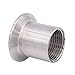 DERNORD Sanitary Female Threaded Pipe Fitting to 1.5 Inch TRI CLAMP (OD 50.5mm Ferrule) (Pipe Size: 1