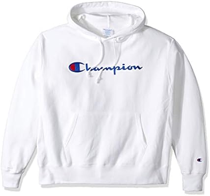 champion life men's reverse weave script pullover hoodie