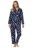 Dreams & Co. Women's Plus Size Plaid Flannel Pjs