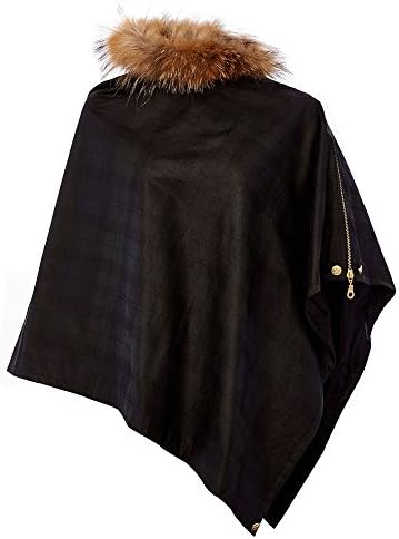 Holland Cooper - Wax & Fur Wrap, Black Watch Tartan
