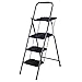 MD Group Step Stool, New HD 3 Step Ladder Platform Folding Stool 330 LBS Capacity Space Saving w/Traythumb 4