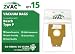 15 Bosch Type P Vacuum Bags Generic Part By ZVac. Replaces Part Numbers 207, BBZ52AFP2U Fits: Models BSG81365UC, BSG81313, BSG81370UC, BSG81335, BSG81360UC, BSG81396UC, BSG81380UC Premium Series