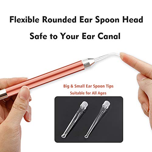 Ear Wax Removal Kit, Ear Cleaner, Portable Automatic Electric Vacuum Ear Wax, Ear Vacuum Cleaner Easy Earwax Remover Soft Prevent Ear-Pick Clean Tools Set, Safe and Comfortable for Adults Kids - Thumbnail 4