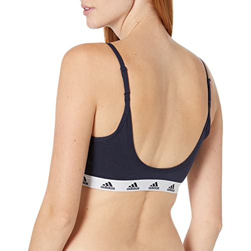 ADIDAS WOMEN’S PUREBARE LIGHT SUPPORT BRA, INK, XX-SMALL D
