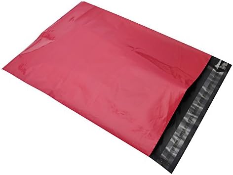 Forlei 100 Pieces - 6x9 Hot Pink Self-seal Poly Mailers. Tear-proof, Water-resistant and Postage-saving Lightweight Plastic Shipping Envelopes / Bags 6" x 9" (Hot Pink)