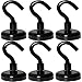 VNDUEEY Magnetic Hooks,22lb Cruise Essentials Neodymium Rare Earth Magnet Hook (42LB(6pack))