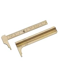 QST Mini latón macizo Sliding Calibre Calibre Vernier (80 mm 3.15 inch joyas Medición