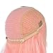 Pink Bob Human Hair Wigs Pre Plucked Full Glueless Lace Front Wig 10inch Middle Part Straight Short Frontal Bob Wig for Black Women Bleached Knots, Can be Styled