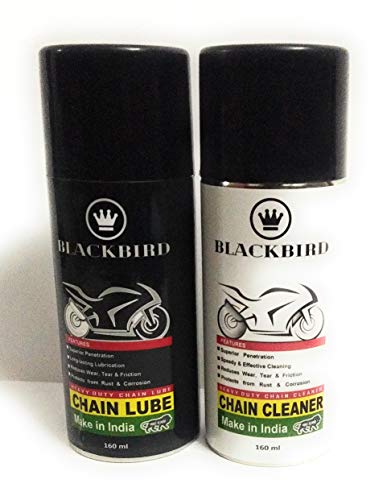 BLACKBIRD CHAIN LUBE & CHAIN CLEANER COMBO 160ml each BLACKBIRD CHAIN LUBE & CHAIN CLEANER COMBO 160ml each