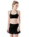 UDIY Sports Skirt - Women's Running Skorts Casual Gym Tennis Skort with Shorts Inner Black