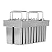 ZXMOTO 20pcs Industrial Stainless Steel Ice Lolly Popsicle Molds Commercial Popsicle Mold Ice Cream Stick Holder 105ml Per Mold
