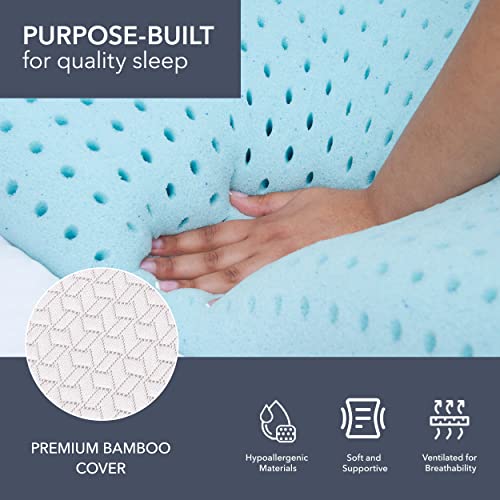 Vaverto Gel Memory Foam Pillow King Size Ventilated, Premium Bed