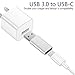 USB C to USB Adapter (2-Pack),JXMOX USB Type C Female to USB 3.0 Male Adapter,Female USB-C to USB-A Male Adapter,Works with USB-C Charge Cable,Laptops and Wall Chargers with USB A Interface(Silver)