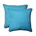 Pillow Perfect Monti Chino Solid Indoor/Outdoor Throw Pillow Plush Fill, Weather and Fade Resistant, Throw - 18.5