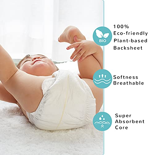 ECO BOOM Diapers, Baby Bamboo Viscose Diapers, EcoFriendly Natural