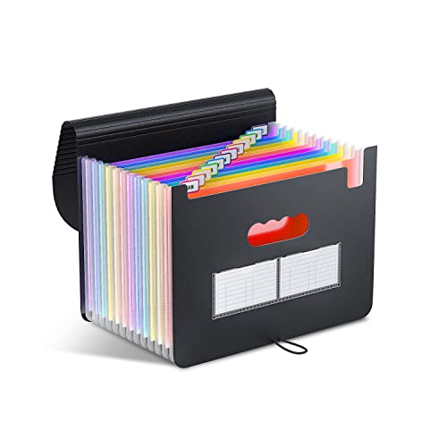 Accordian File Organizer,12 Pockets Expanding File Folder with