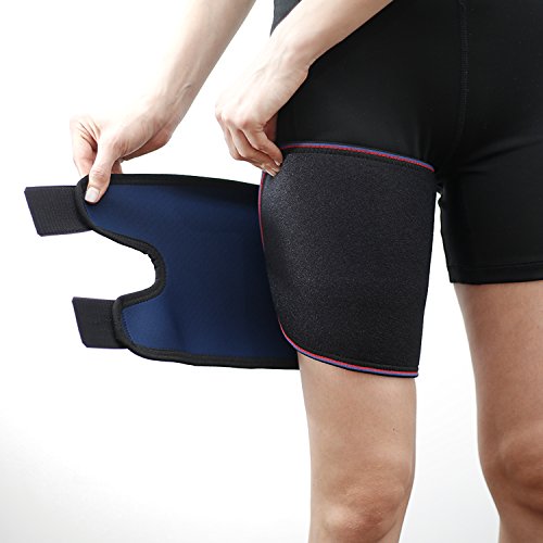 Soles Thigh Support Brace and Compression Sleeve (SLS313) Black