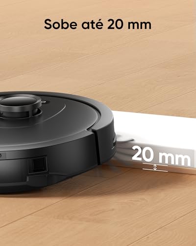 Aspirador Robô EZS E10, Sucção Ultra Forte de 5.500 Pa, Navegação a Laser iPath, para Limpeza Profunda de Pisos, Ideal para Cabelos e Pisos Duros