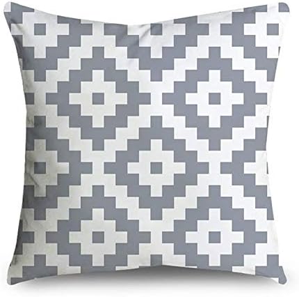 grey patterned cushions