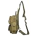 Barbarians Tactical Sling Bag Pack with Pistol Holster, Military Shoulder Bag Satchel, Range Bag Daypack Backpack (Tan)