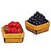 The Queen's Treasures Farm Fresh Set of 2 18 Inch Doll Sized Wood Crate with Strawberries and Blueberries! Food Kitchen Accessories Fits American Girl Dolls & More. Use Interchangeable Farm Stand ...