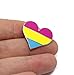 Compoco Pansexual pin Pride LGBTQ Gay Heart Flag an Enamel Lapel pin for pan Community