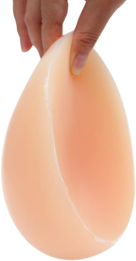 PMLANN Silicone Breasts, Realistic Liquid Silicone Prosthetic Breast Pads for Crossdresser Transgender Mastectomy,Flesh,CupDD:2XL~1.2kg