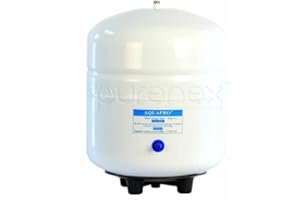 Purenex PAE (RO-132) Water Storage Pressure Tank - 1/4" MPT for Reverse Osmosis System with 3.2 Gallon Volume Capacity (White