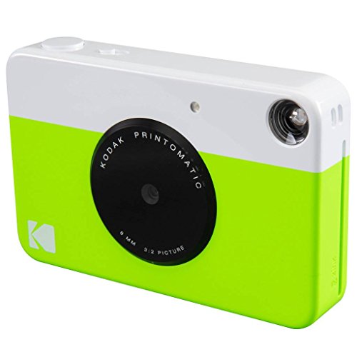 KODAK Printomatic Instant Camera (Green) AllinBundle + Zink Paper (20