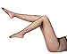 MERYLURE Super Sparkle Rhinestone Fishnet Stockings, Sexy High Waist Tights Women's Party Sparkle Pantyhose-Black