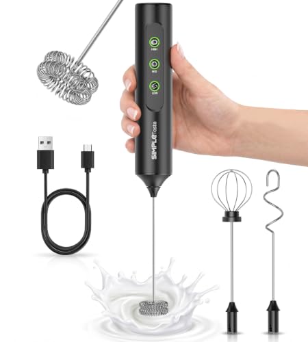 SimpleTaste Rechargeable Handheld Milk Frother