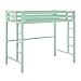 Home Accent Furnishings Modern Twin Over Loft Metal Bunk Bed with Integrated Guardrails - Mint