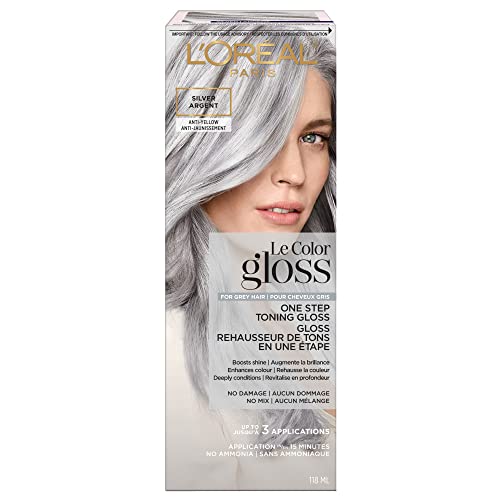 L’Oreal Paris Le Color Gloss One Step In-Shower Toning Hair Gloss, Neutralizes…